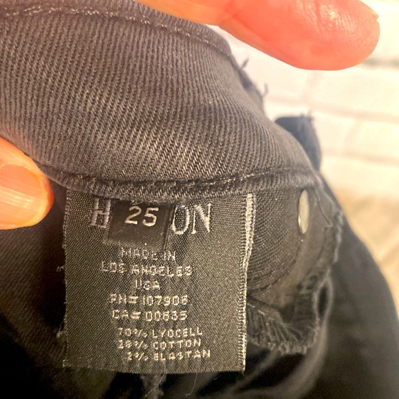 Hudson Women’s Nico Super Skinny Black Acid Wash Jeans Sz-25 - Picture 8 of 12